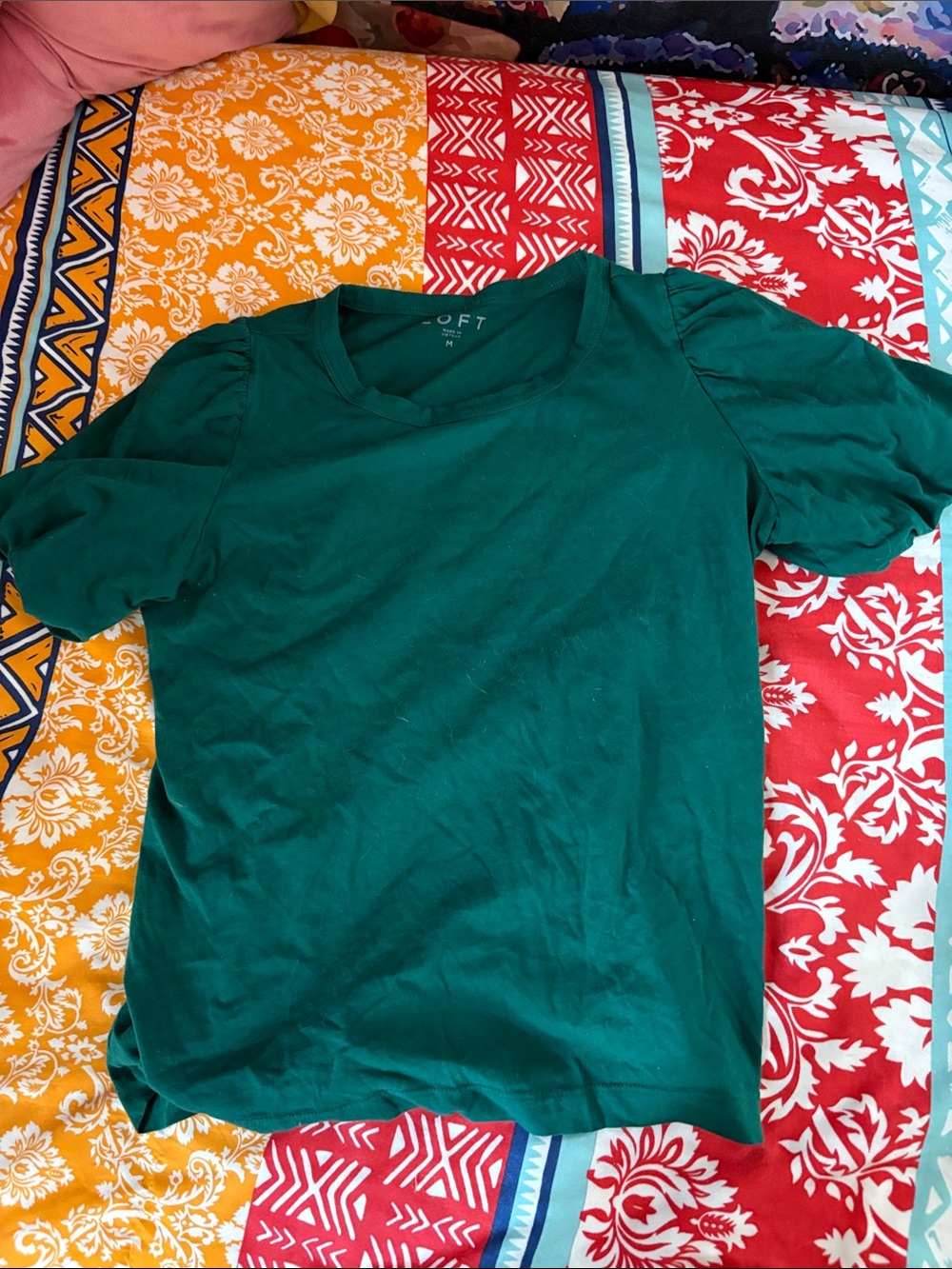 LOFT Emerald Green Short Sleeve Crewneck Tee
